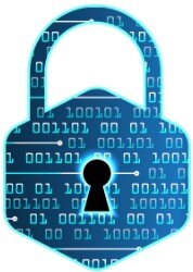 lock for a key to represent cyber security